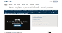 Desktop Screenshot of pianoforlife.com