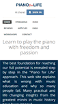Mobile Screenshot of pianoforlife.com